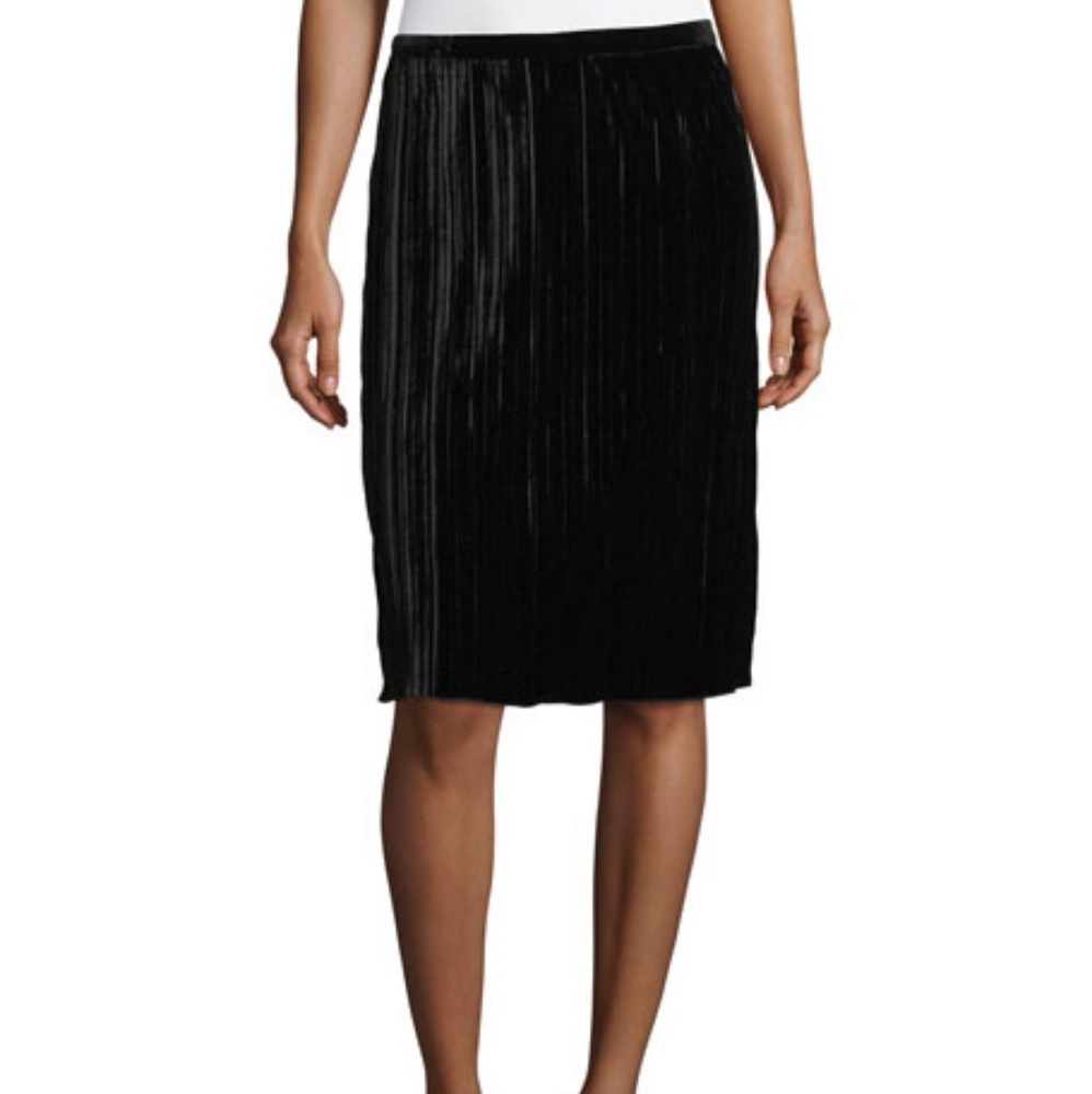 NWT Sanctuary Crushed Velvet Accordion Pleat Skirt